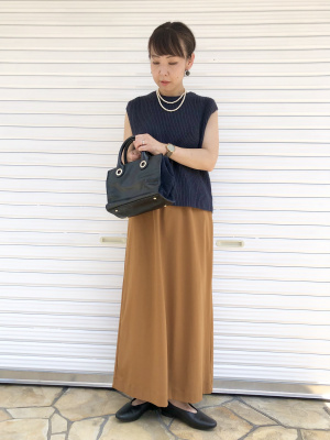 ユニクロ　マメクロゴウチ　エアリズムコットンブラワンピース　L ブラック　② 本日発売！Uniqlo and Mame Kurogouchiの洗練シルエットは着心地