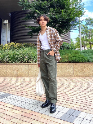 美品‼️SSZ × BEAMS PLUS フランネルチェックシャツ sizeM 着て”楽しい”、見て”楽しい”｜BEAMS PLUS（ビームス プラス）｜BEAMS