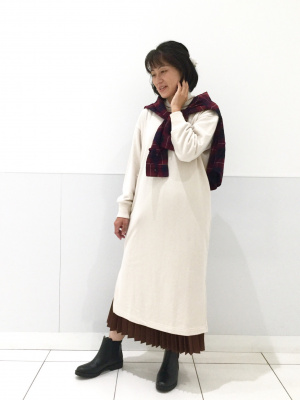 しも Mademoiselle NON NON コットン チェックシャツ 日本製