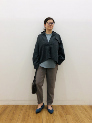 ユニクロ公式 | ヘビーフランネルクロップドシャツジャケット（長袖）