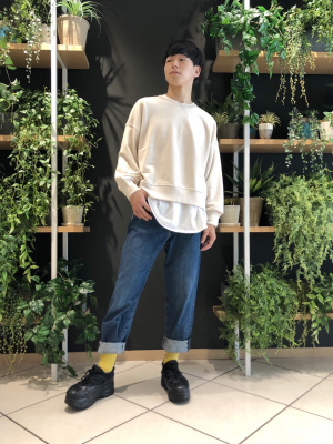 ユニクロ公式 | スムースコットンラウンドヘムロングT（半袖）