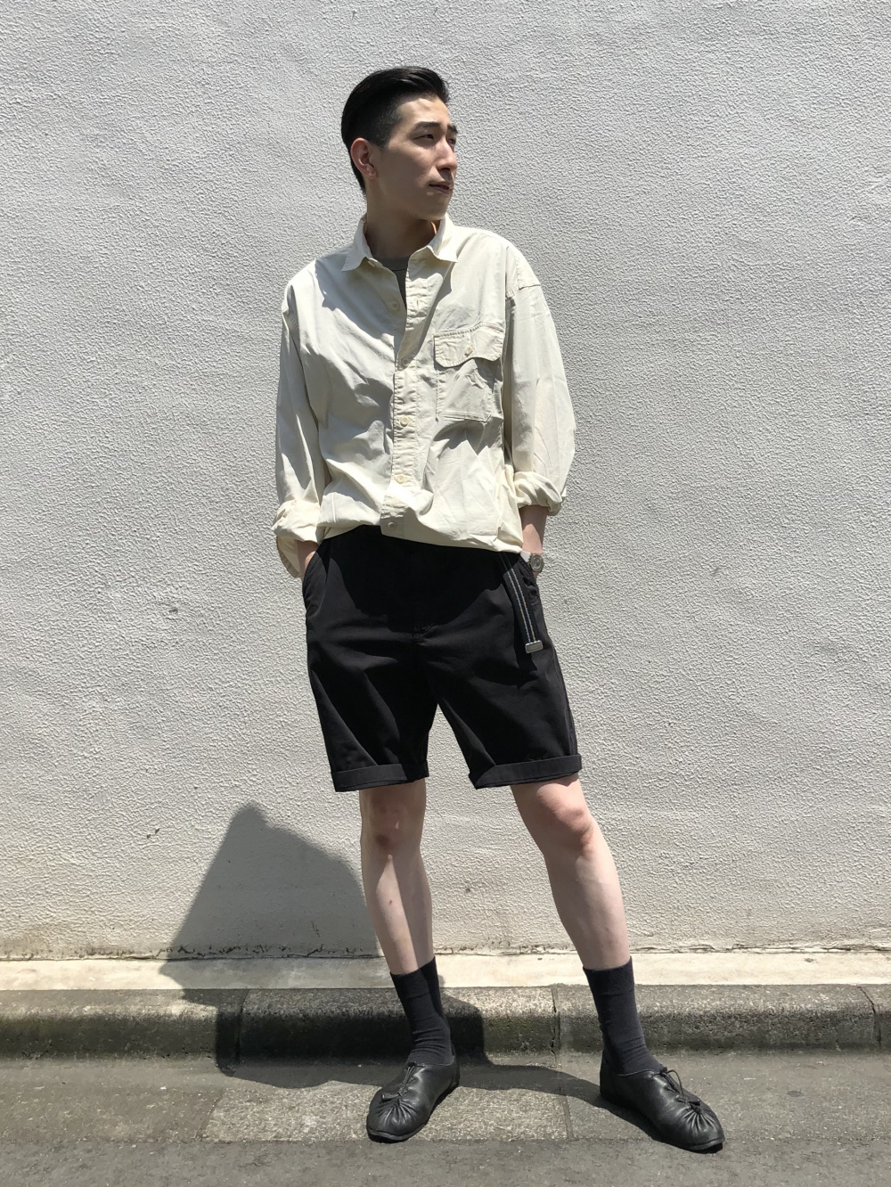 チノショートパンツ（丈24～27.5cm）」の着用コーディネート
