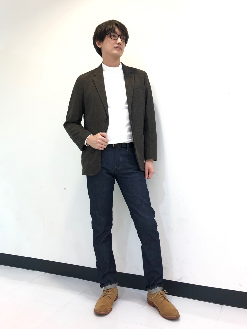 コンフォートジャケット（ジャージー・ヘリンボーン・袖丈着丈標準 