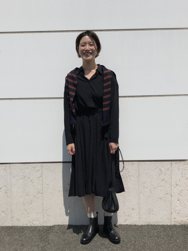 女裝嫘縈襯衫式洋裝(長袖) 的StyleHint 網友穿搭靈感| UQ 搜尋