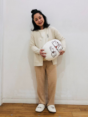 ⭐️UNIQLO くまのプーさん　ウォームセット　ルームシューズ　ブランケット くまのプーさんコレクション ラウンジセット（長袖）、くまの