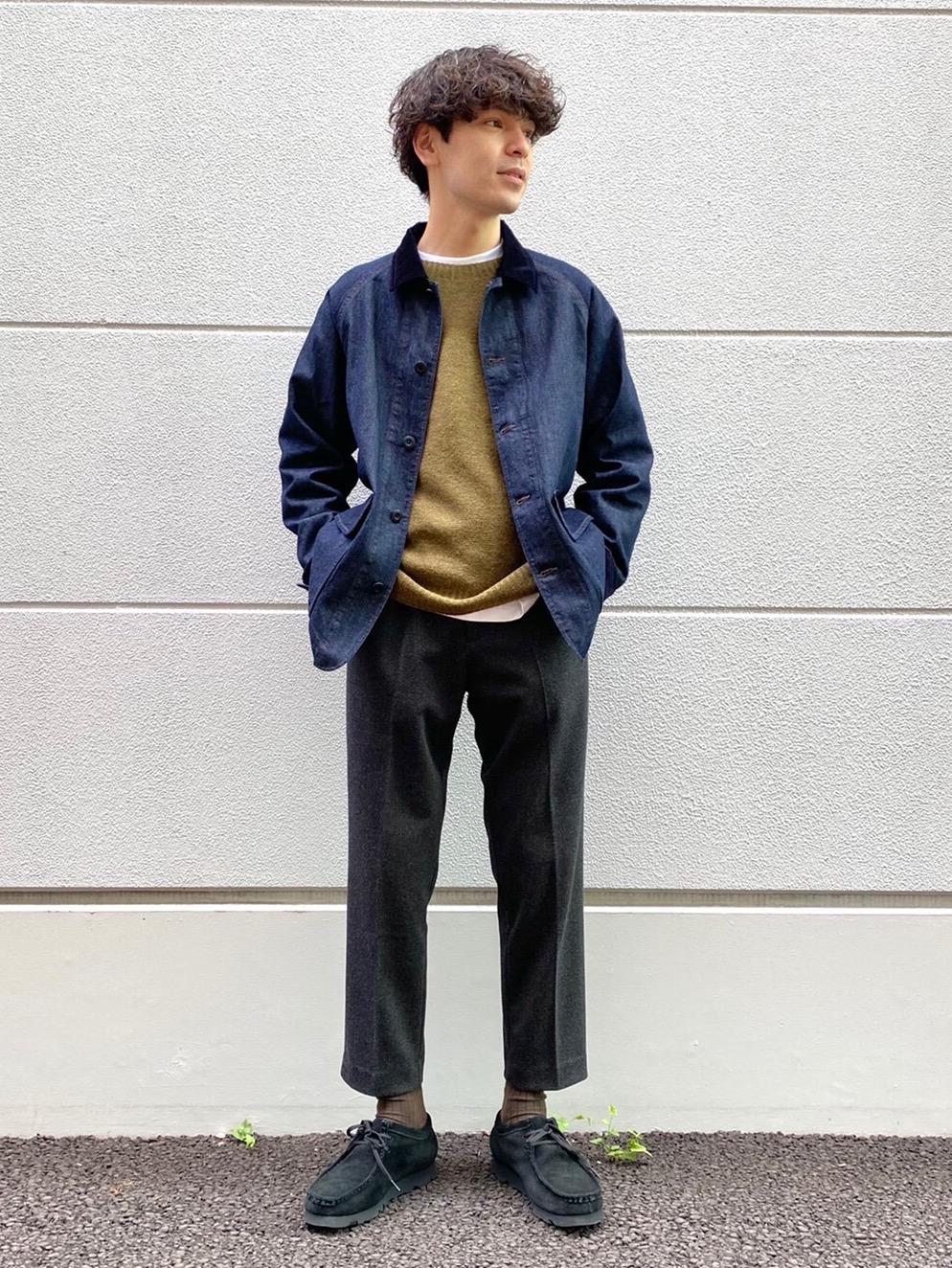 【UNIQLO】コンフォートジャケット・スマートアンクルパンツ セットアップ コンフォートジャケット（ジャージー・ヘリンボーン・袖丈着丈