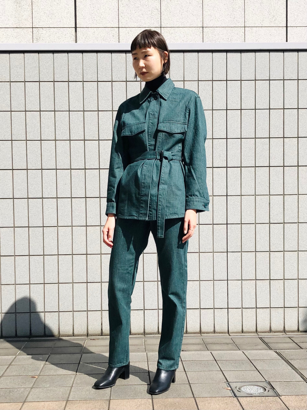 UNIQLO デニムシャツジャケット セットアップ可能 ユニクロ