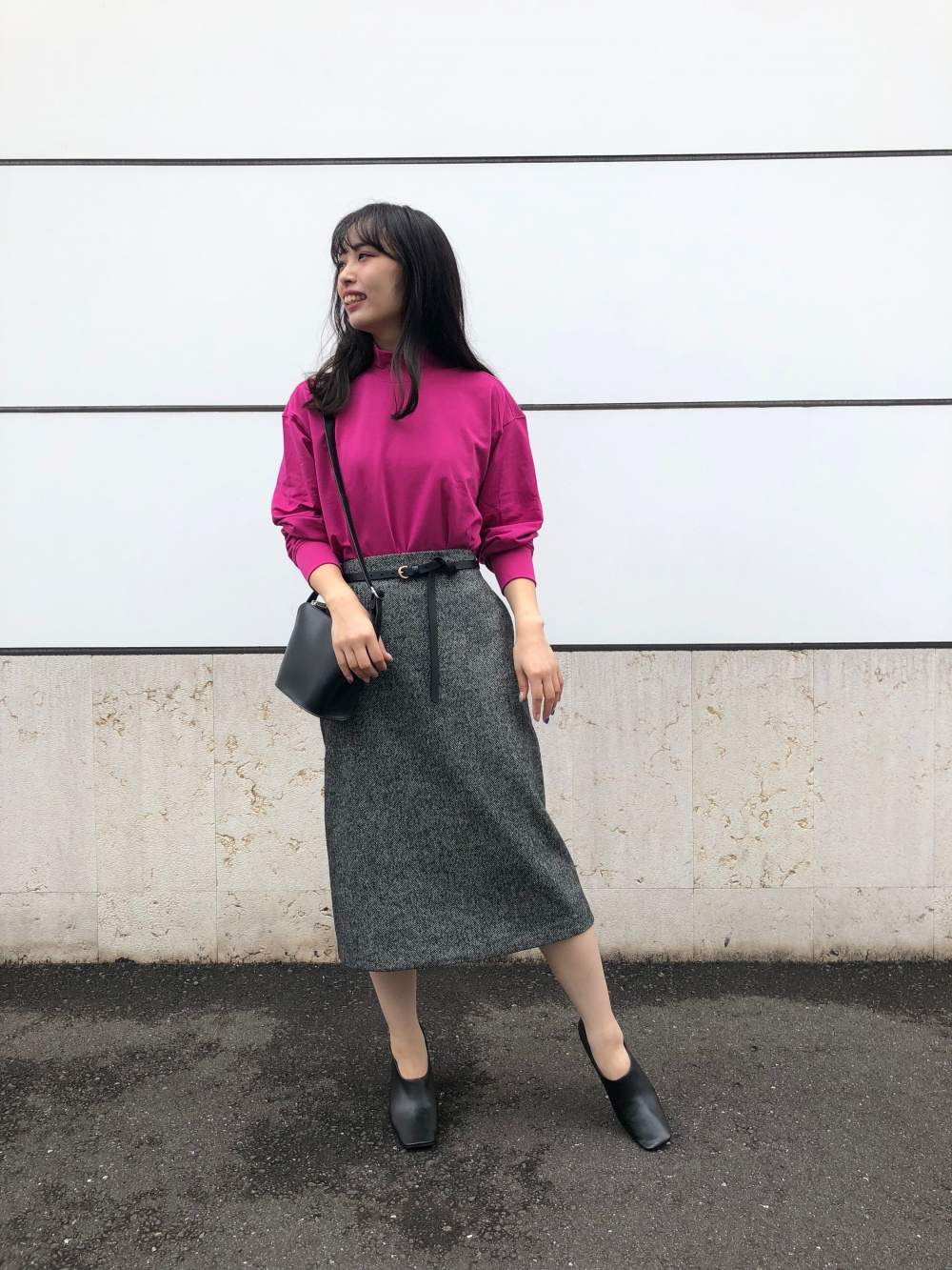 極美品⁂センソユニコ⁂ジウ⁂ロングチュニック　ジャガード　モックネック　2025 極美品⁂センソユニコ⁂ジウ⁂ロングチュニック ジャガード モックネック