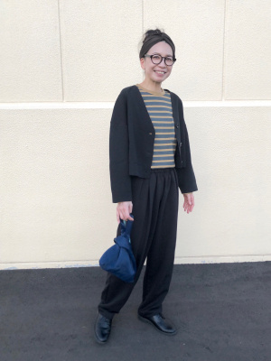 ユニクロ公式 | ボーダークルーネックTシャツ（長袖）