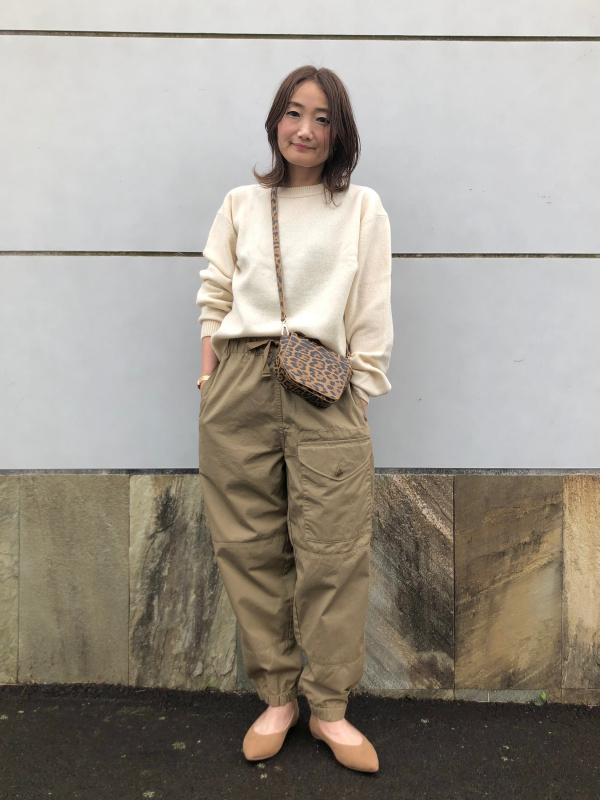 ウールブレンドジャケット セットアップ可能、ワイドフィットジョガー