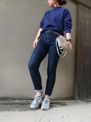 ユニクロ公式 | ハイライズスキニーアンクルジーンズ（ビューティー