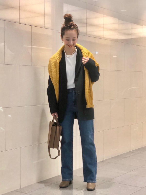ウールブレンドジャケット セットアップ可能、ワイドフィットジョガー