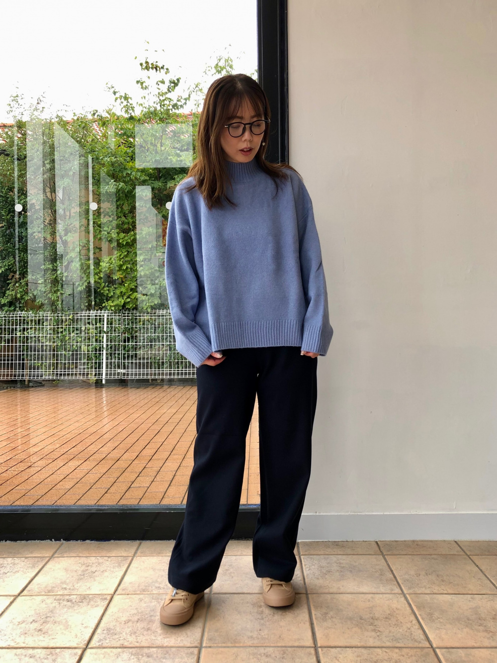 UNIQLO ユニクロ   ニット   ブルー   M