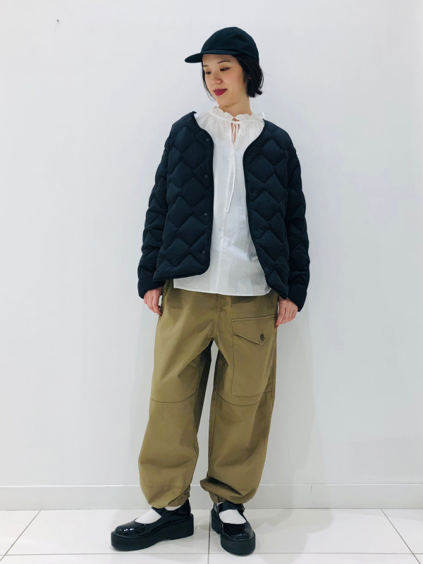 ウールブレンドジャケット セットアップ可能、ワイドフィットジョガー