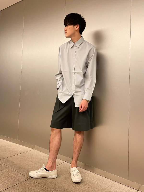 ユニクロ公式 コットンロングシャツ 長袖