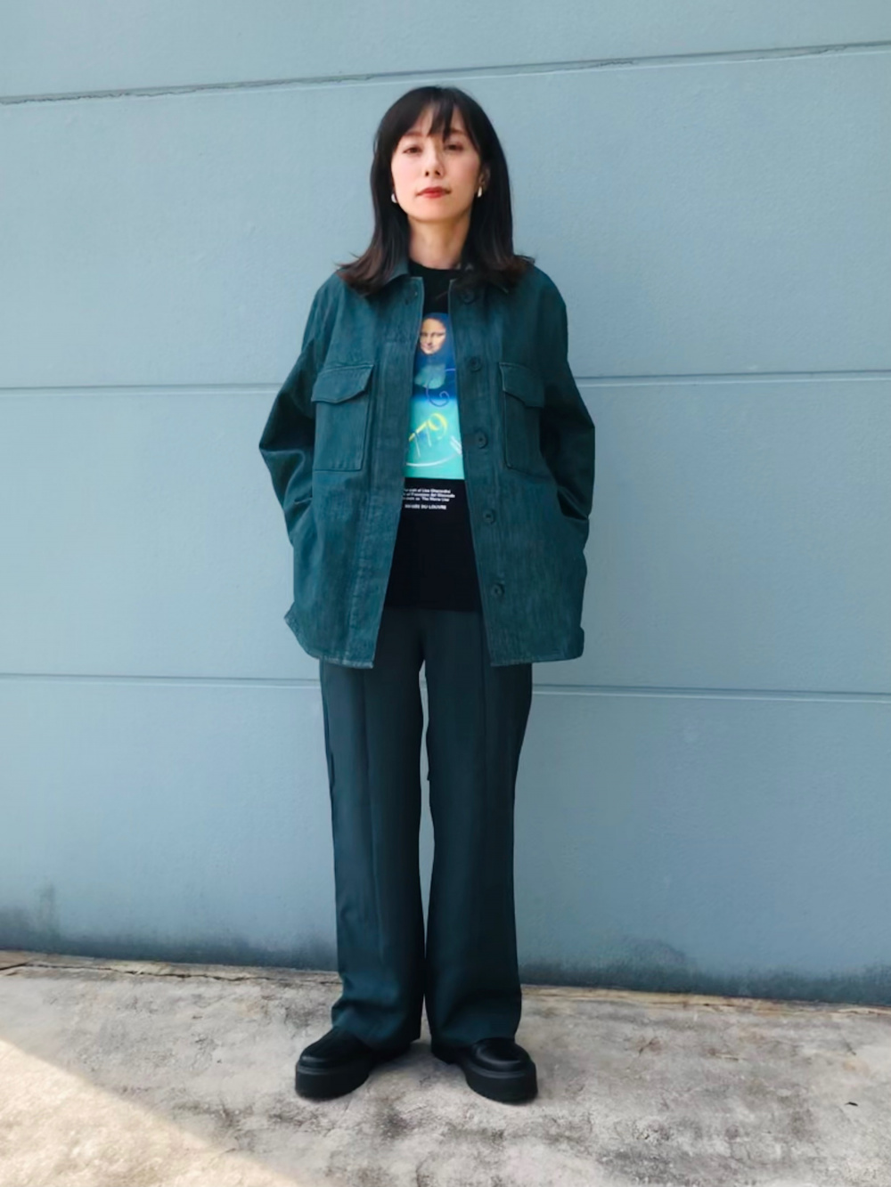 UNIQLO デニムシャツジャケット セットアップ可能 ユニクロ