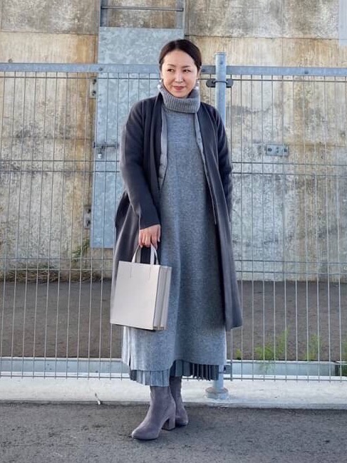 エイココンドウ　E_clat 綿ジャケット /ユニクロ　L長袖タートル+三点 エイココンドウ E_clat 綿ジャケット /ユニクロ L長袖タートル+三点