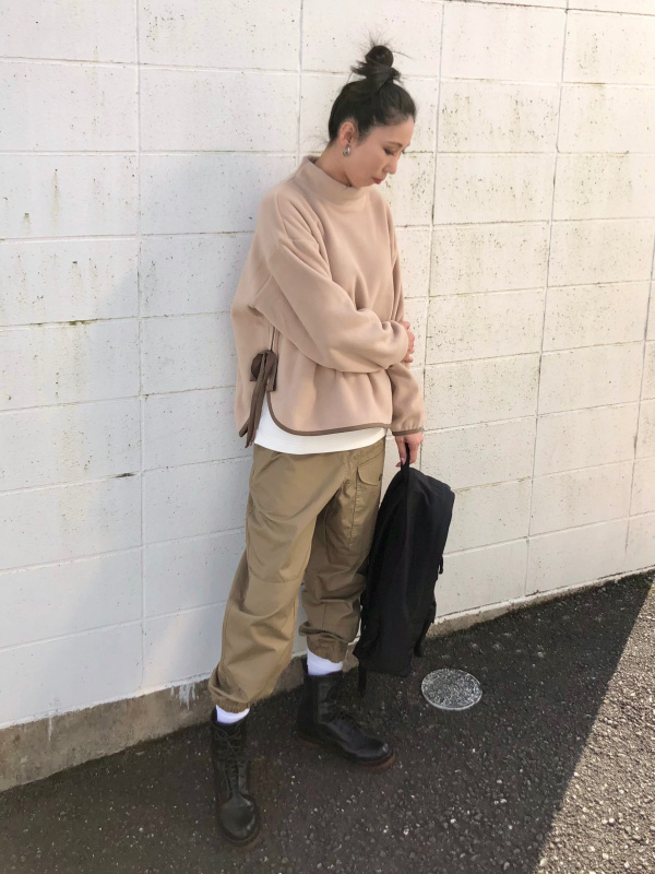 ウールブレンドジャケット セットアップ可能、ワイドフィットジョガー