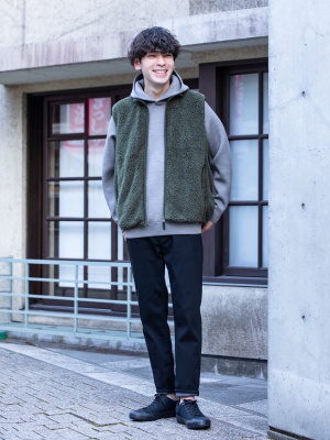 UNIQLO NK ドライストレッチスウェットパーカー　ブルー UNIQLO（ユニクロ）の「ドライストレッチスウェットパーカ