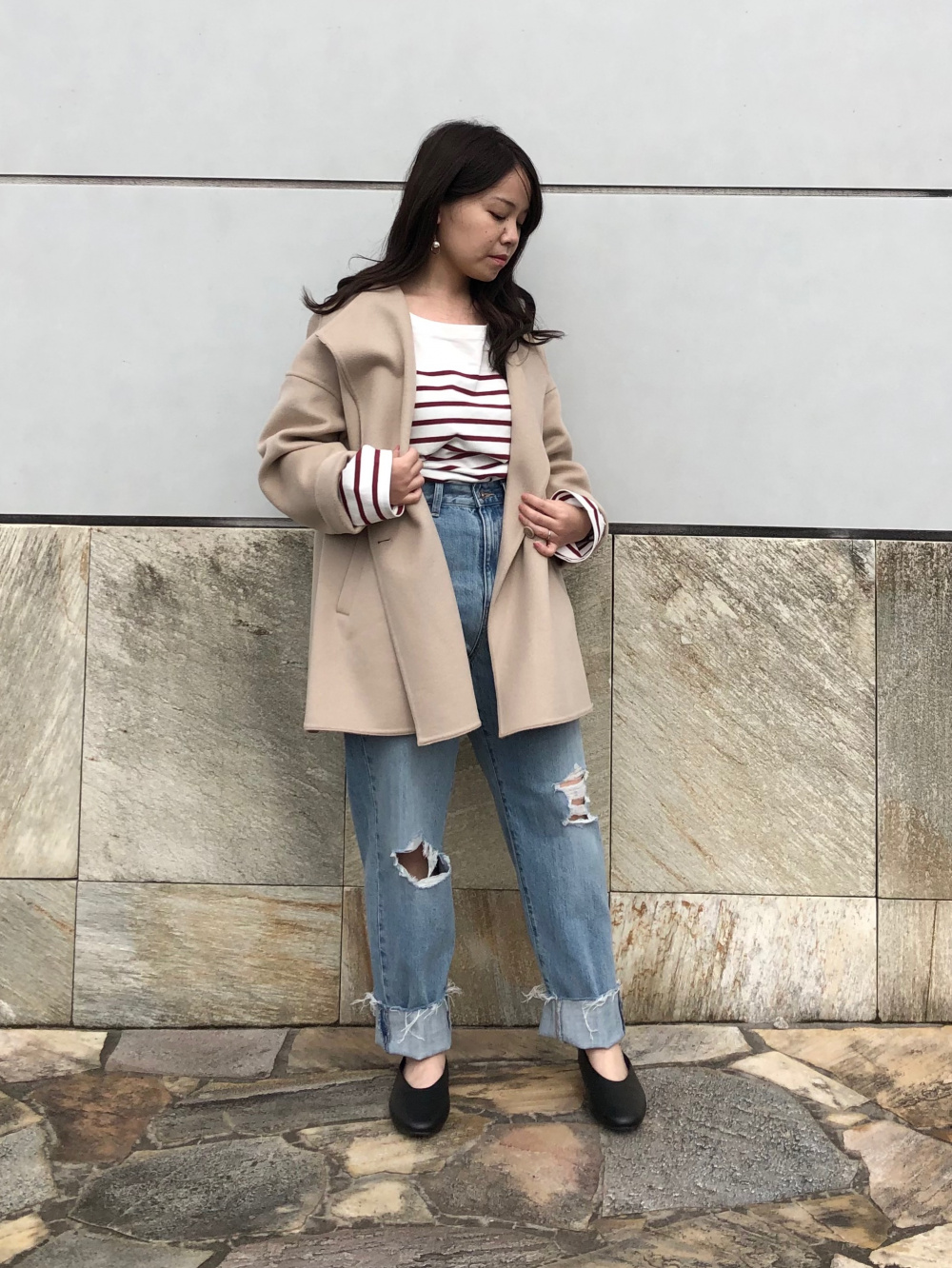 67％以上節約 ユニクロ UNIQLO ダブルフェイスショートコート