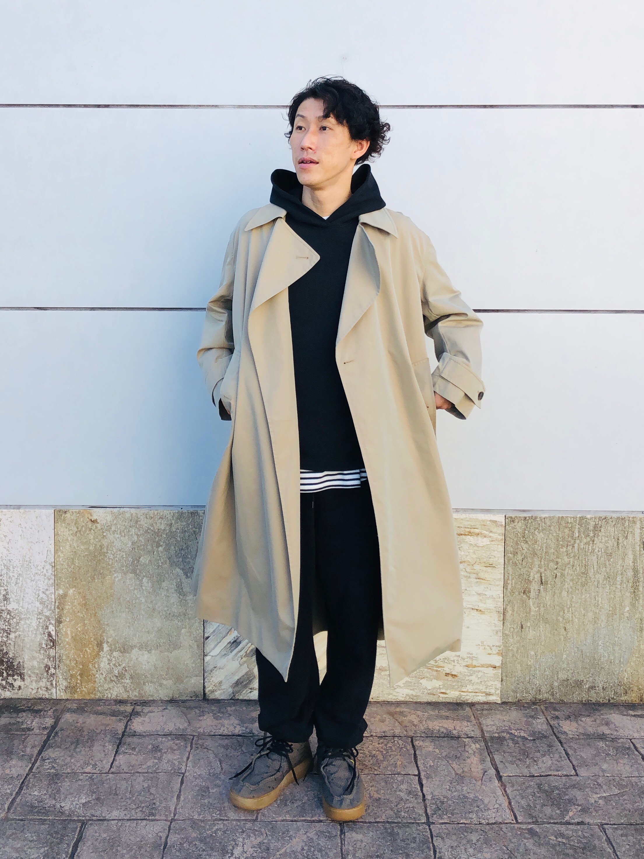 monkey time TC/NYLON WTHR OVER COAT - トレンチコート