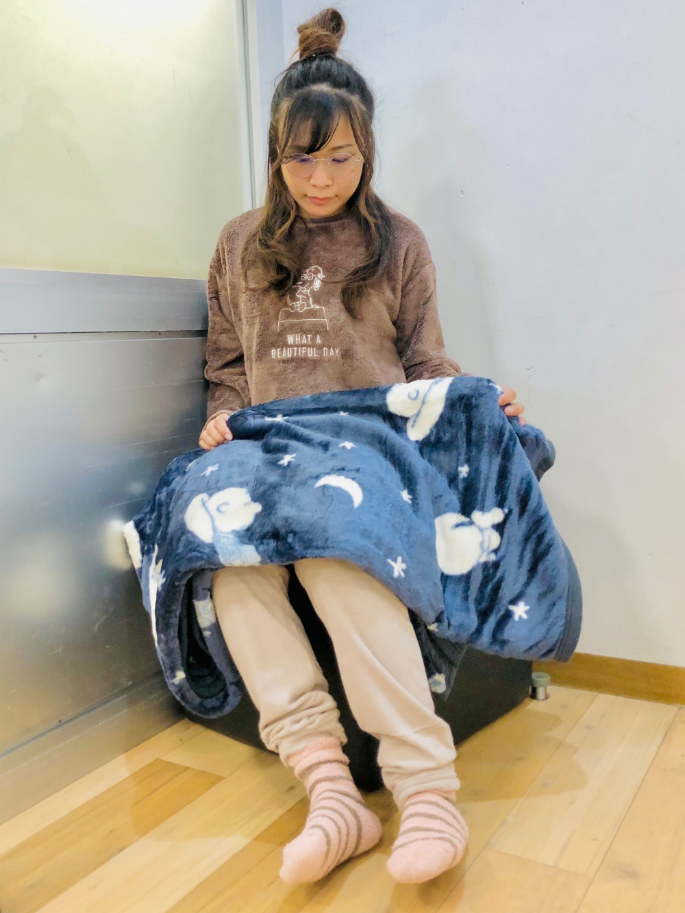 ピーナッツ ホリデー フリースセット（長袖）、ピーナッツ ホリデー