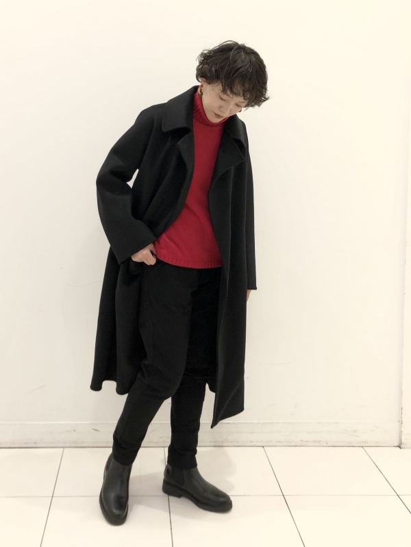 UNIQLO ＋J カシミヤブレンド ラップロングコート 黒 XS - ロングコート