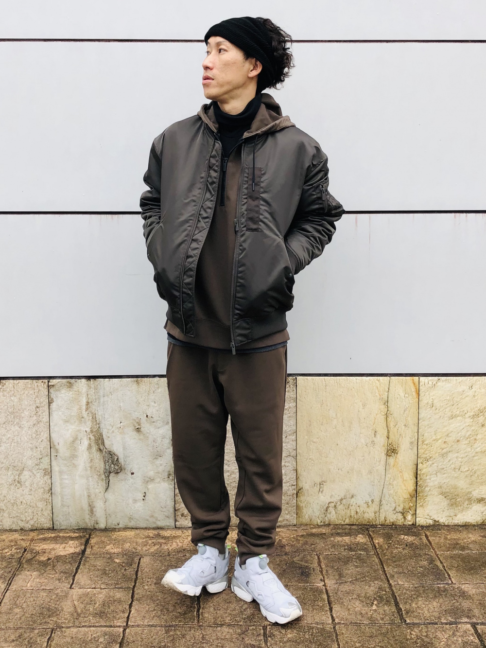 ハイブリッドダウンオーバーサイズMA1ブルゾン 3XL UNIQLO +J