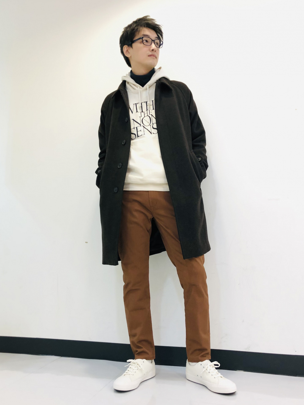 ヘビーフランネルオーバーサイズシャツ（長袖）、ワイドフィット