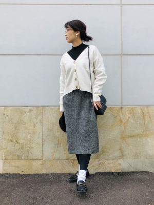 ユニクロ公式 | リブハイネックT（長袖）