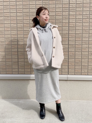 ユニクロ公式 | ボアスウェットスカート