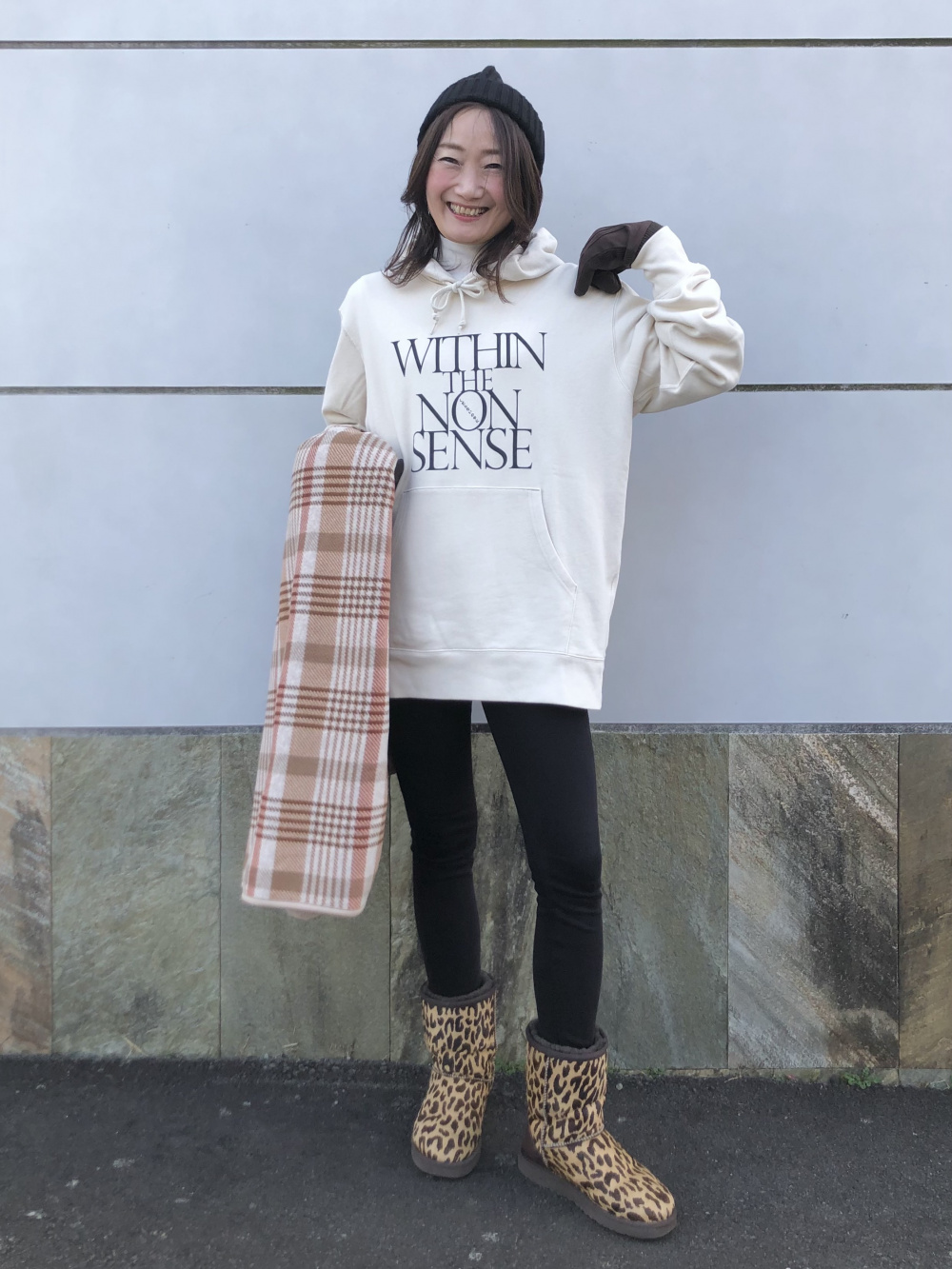 ピーナッツ ホリデー フリースセット（長袖）、フリースリバーシブル