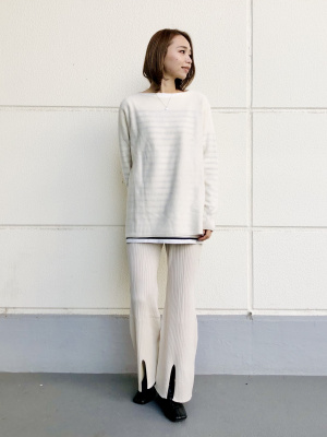 ユニクロ公式 | 3Dリブフロントスリットパンツ