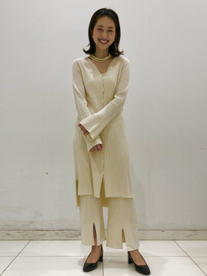 未使用　UNIQLO ユニクロ リブロングカーディガン 長袖 UNIQLO】ユニクロ リブVネックロングカーディガン（長袖）ブラック