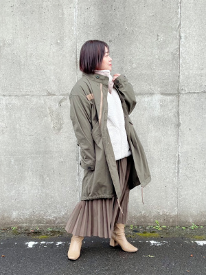 ユニクロ公式 | アコーディオンプリーツロングスカート（グレン