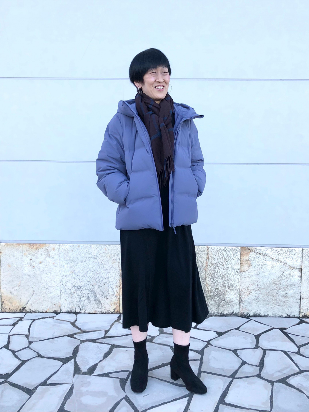 メリノブレンドAラインワンピース（長袖）、シームレスダウンパーカ」の着用コーディネート| ユニクロ公式 Sam Edelman レディース レミ, ブルーブリーズ。, 26.0 cm