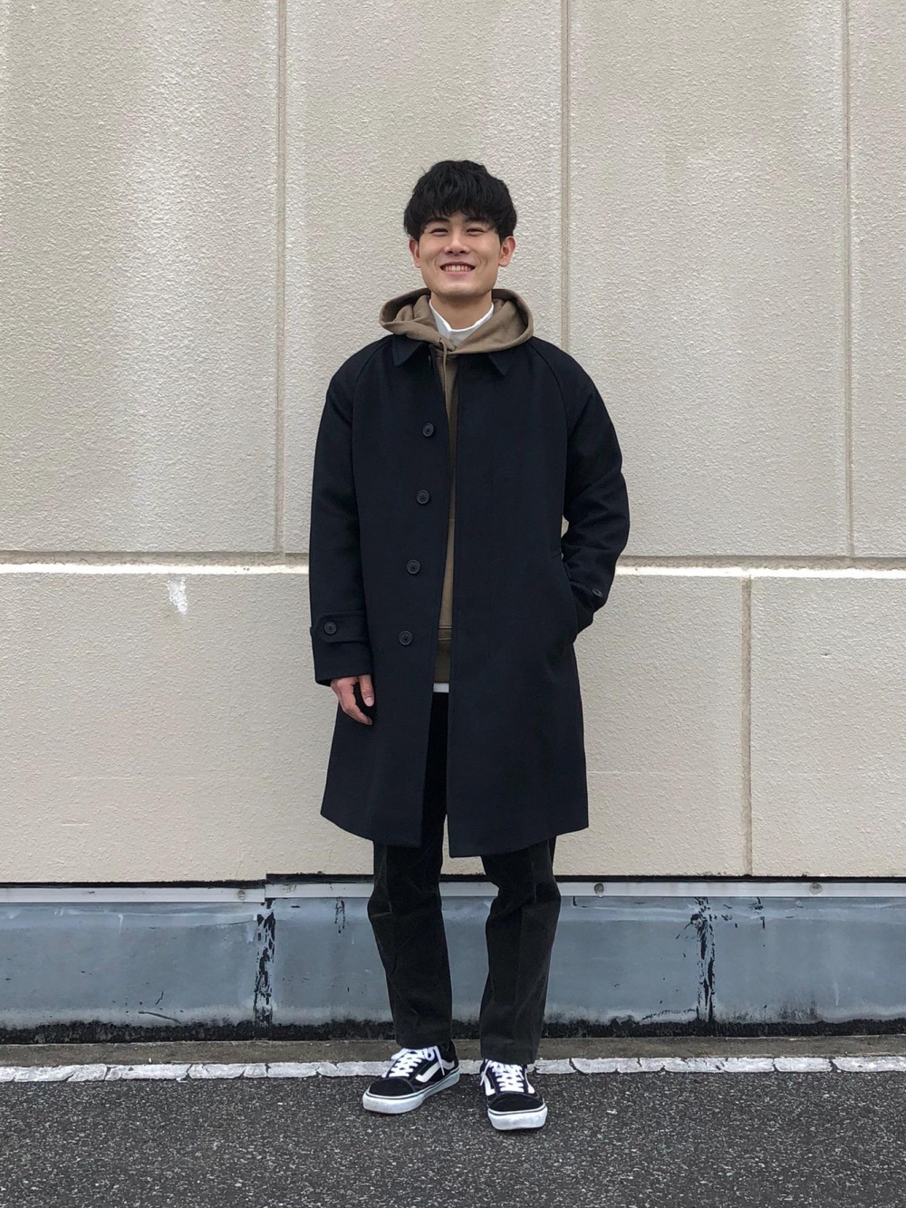 デニムオーバーサイズスタンドカラーシャツ（長袖）、スマートアンクル