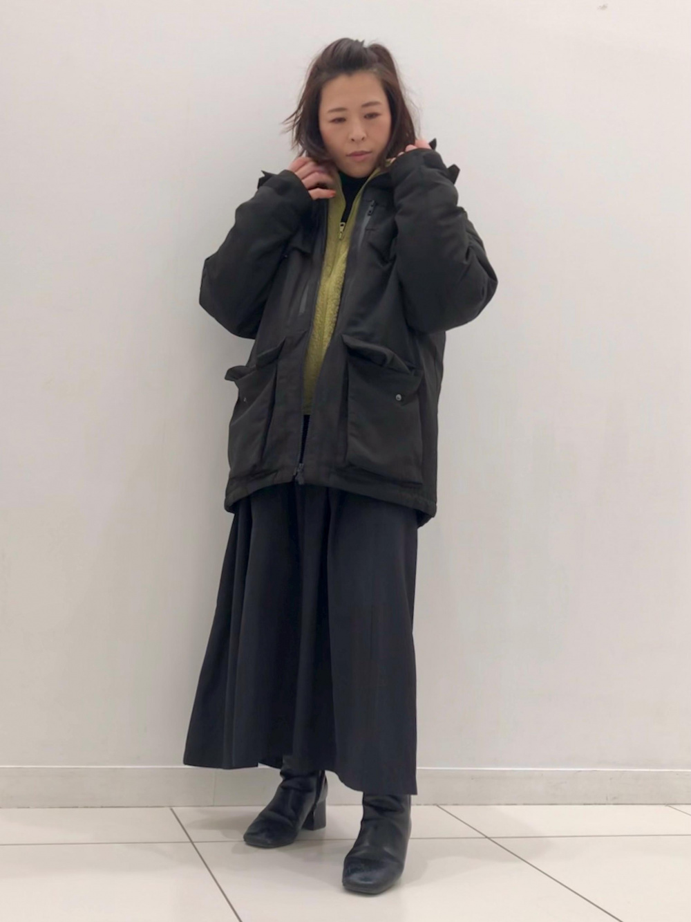 スーパーノンアイロンスリムフィットシャツ（セミワイドカラー