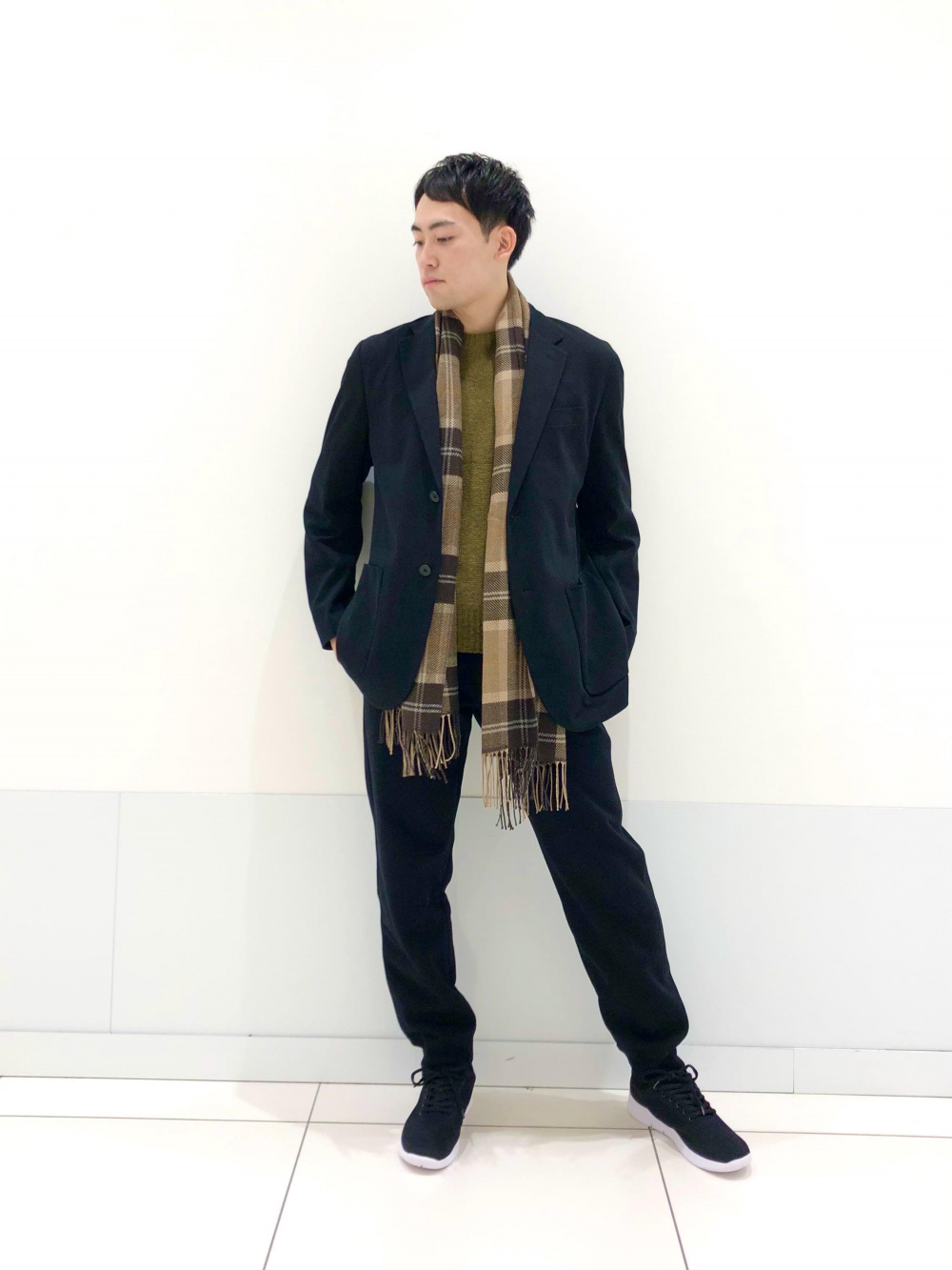 コンフォート2Bジャケット（袖丈着丈標準）、オーバーサイズ
