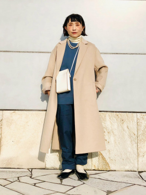 UNIQLO 新作 ダブルフェイスチェスターロングコート　ユニクロ　コート ユニクロ 読む試着室】話題の「ダブルフェイスチェスターロング