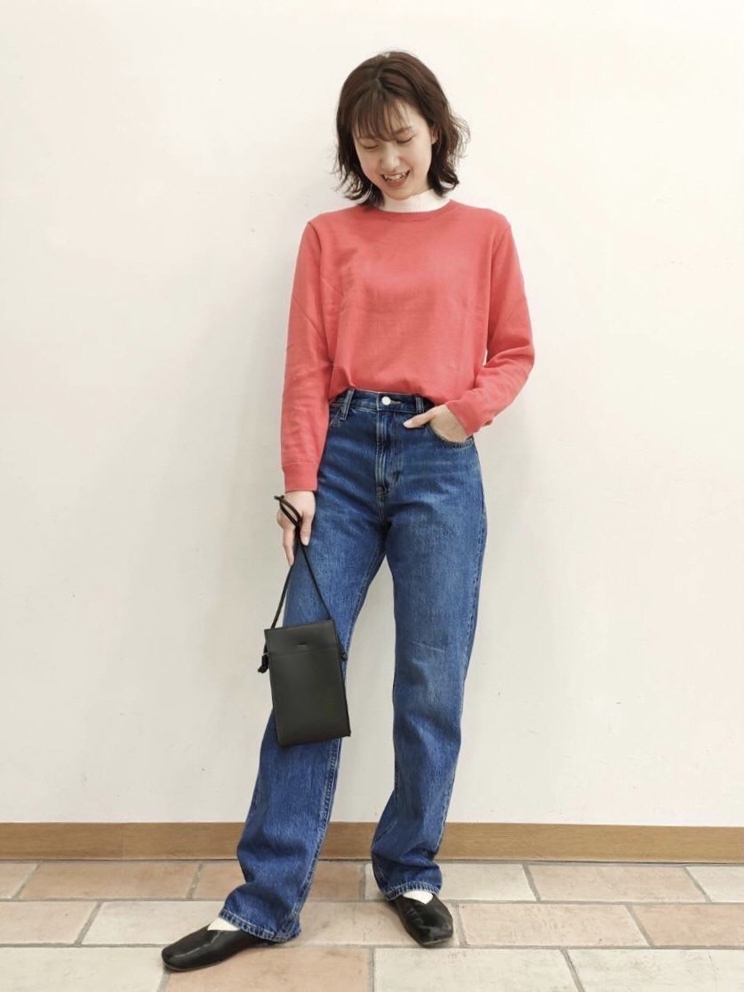 リブハイネックT（長袖）」の着用コーディネート| ユニクロ公式 