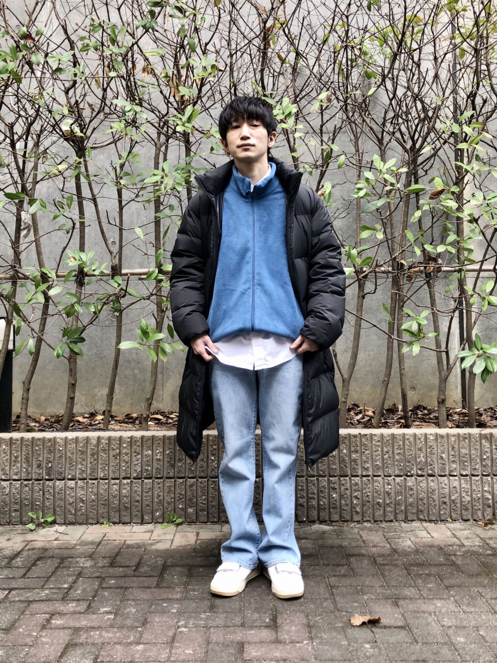 フリースフルジップジャケット 長袖 21年モデル ユーティリティワークパンツ コーデュロイ の着用コーディネート ユニクロ