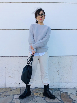 ユニクロ公式 | スムースコットンシャツテールT（長袖）