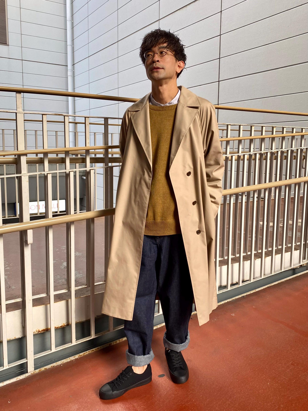 ユニクロ公式 | フランネルスタンドカラーシャツ（長袖）