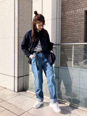 ブラックウォルナット1ピースボディ　軽量 ユニクロ公式 | ボストンコンビクリアサングラス