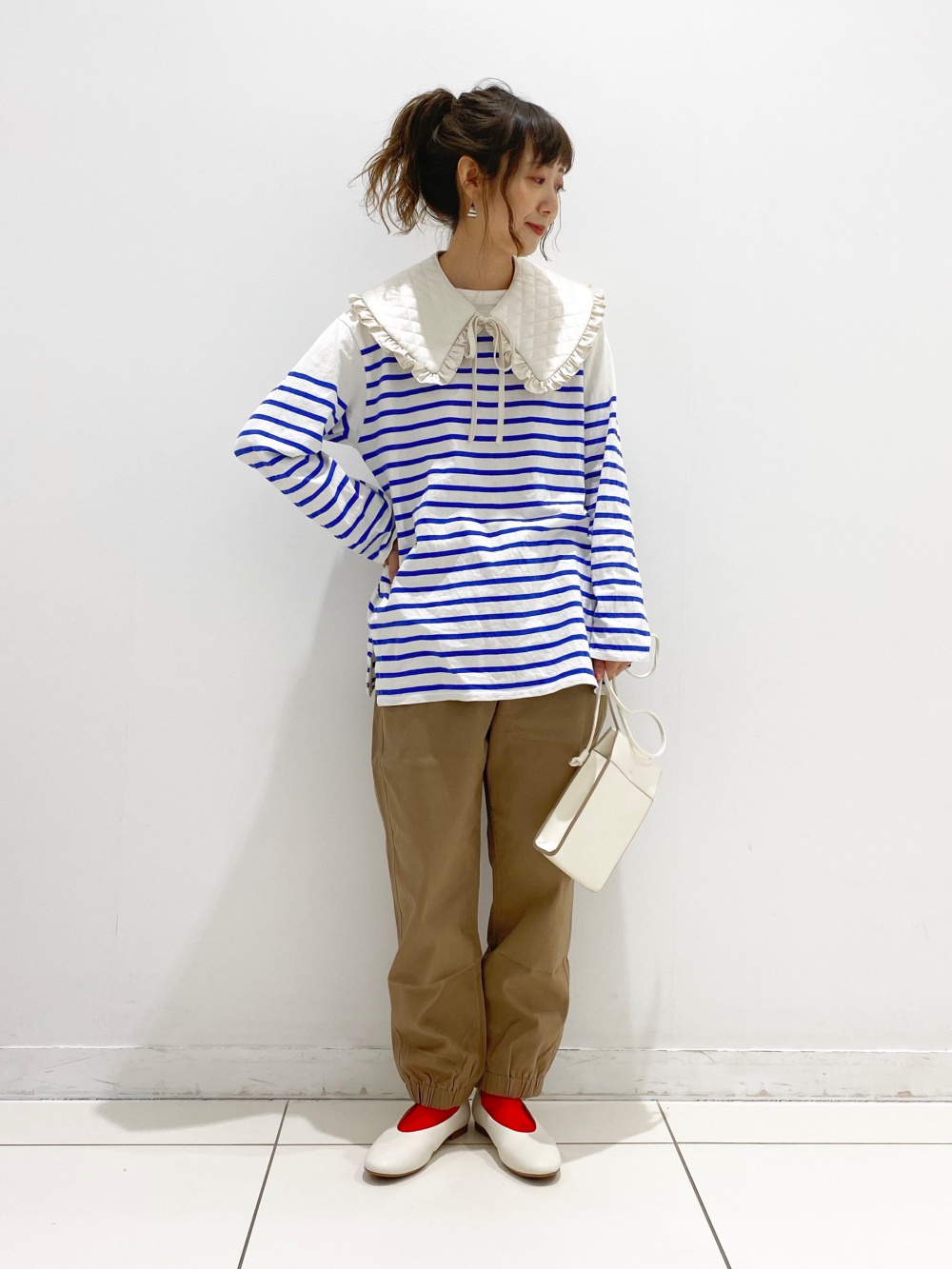 Vネックフレアワンピース 7分袖 標準丈 115 5 126 5cm ヒートテックタートルネックt 長袖 の着用コーディネート ユニクロ