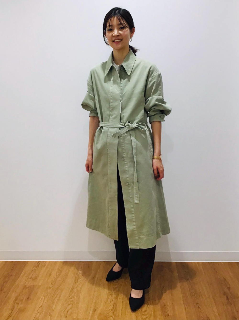 シャツコート の着用コーディネート ユニクロ