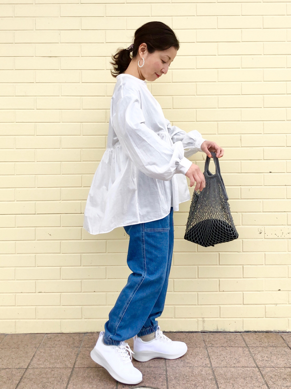 UVカットスーピマコットンクルーネックカーディガン（長袖