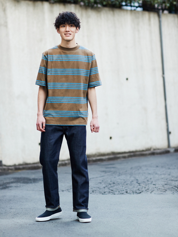 ユニクロ公式 ストライプtシャツ 半袖