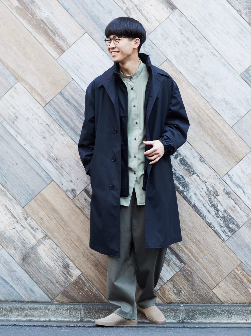 低反発 腰用 ユニクロ ステンカラーコート Lサイズ UNIQLO ユニクロ イネス ステンカラーコート